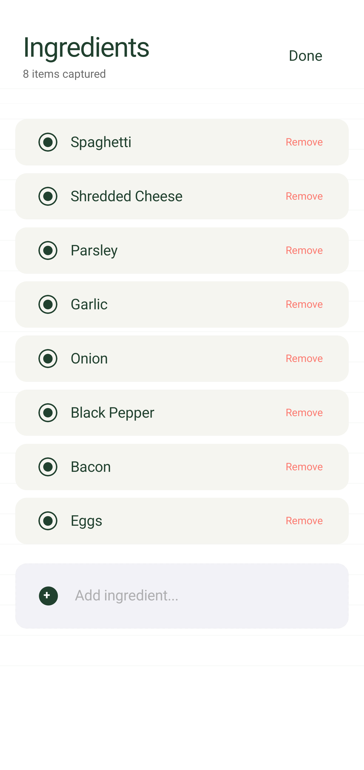 Generated Options