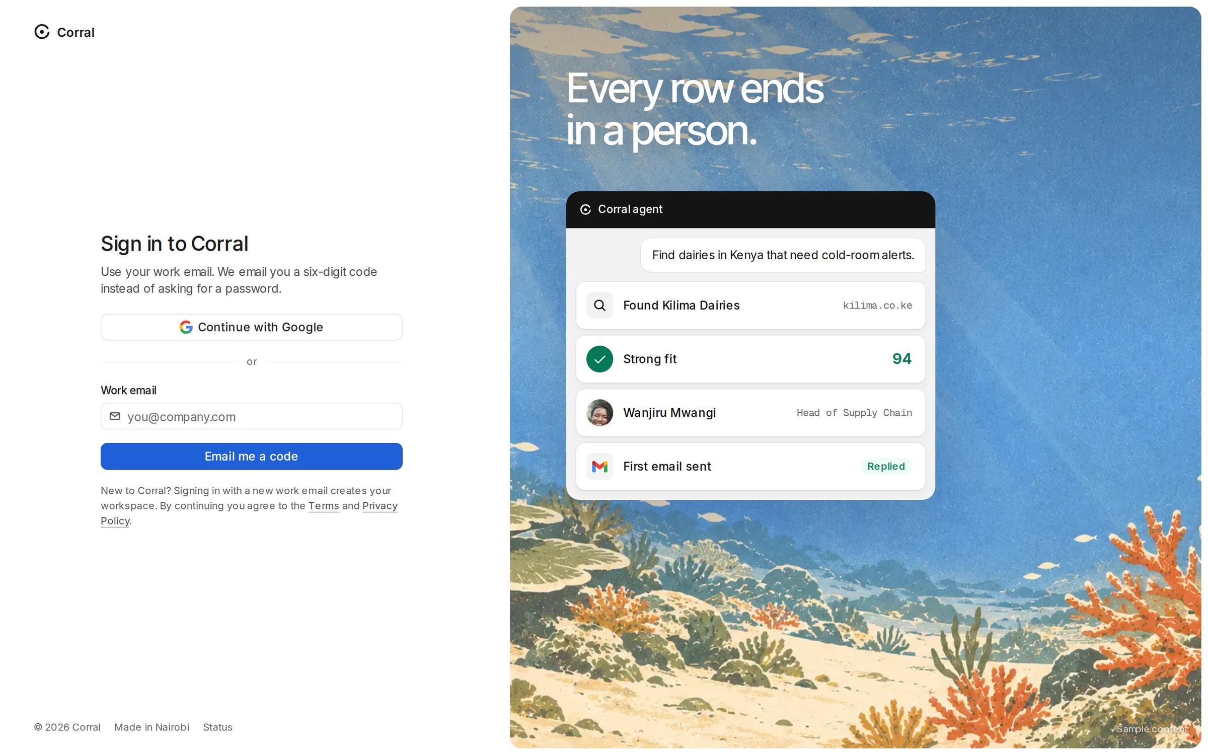 The sign-in, with a range crop
