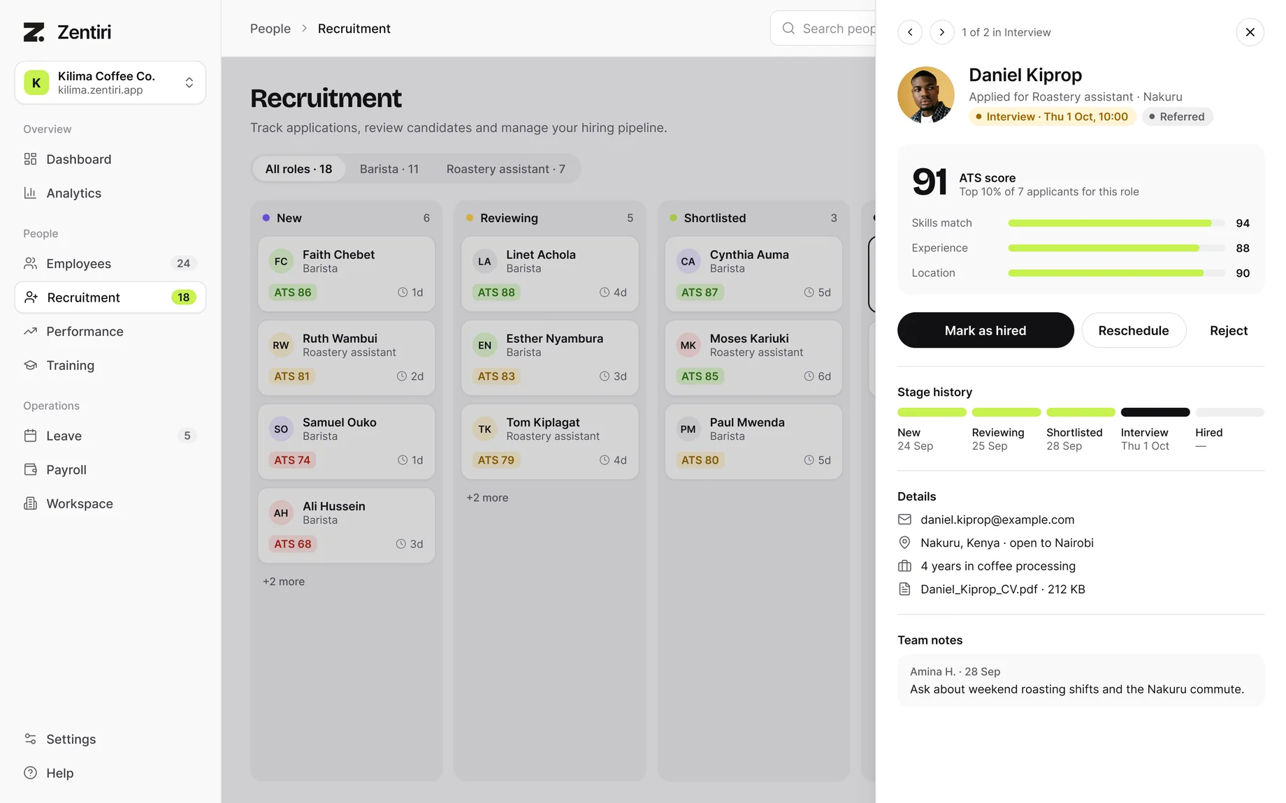 Recruitment
